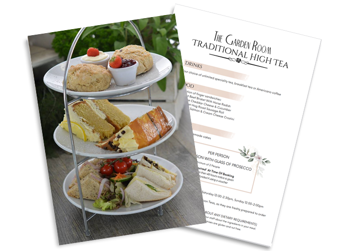 Traditional High Tea Menu