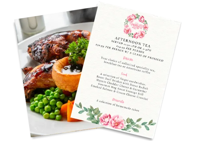 Mother's Day Menu