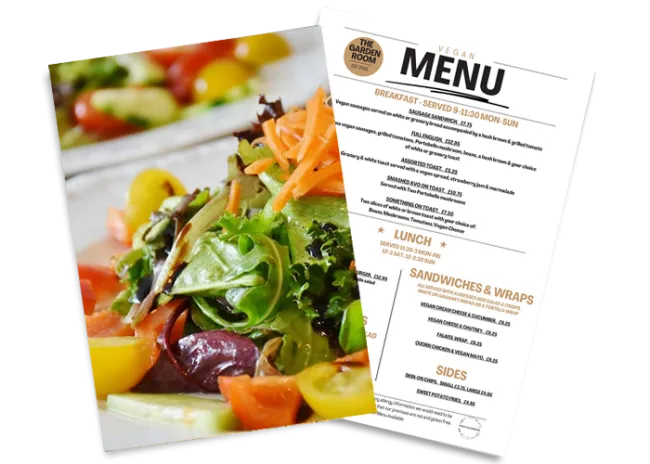 Vegan Menu